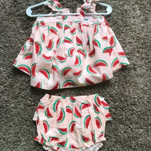 Janie & Jack Watermelon outfit